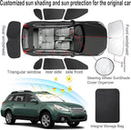 TINGLU Window Shades for Subaru Outback Wagon 2010-2014 Accessories Car Side Full Windows Windshield Sun Shade Sun UV Rays & Privacy Protection for Camping,Napping,and Relaxing 8PCS