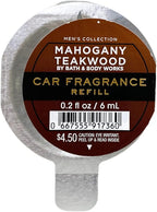 Bath & Body Works Mahogany Teakwood Scentportable Car Fragrance Refills - 2 Pack