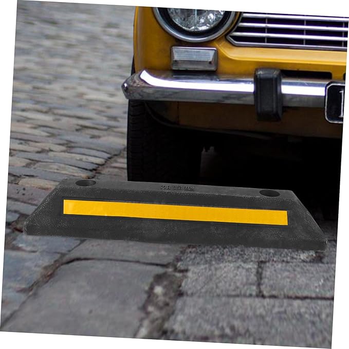 Rubber Garage Parking Stopper Tire Stops for Garage Floor Heavy Duty Wheel Block