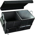 Collapsible Multi Compartment Car Trunk Organizer,SUV Trunk Organizer, suitable for Car Accessories Interior for Women and Men