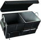 Collapsible Multi Compartment Car Trunk Organizer,SUV Trunk Organizer, suitable for Car Accessories Interior for Women and Men