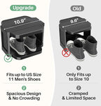 Kitstorack 8-Tier Vertical Plastic Shoe Rack, Freestanding Stackable Storage Organizer for Small Closets and Tight Spaces