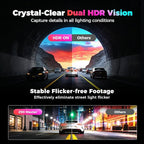 DDPAI 4K 3-Channel Dash Cam,Dashcam for Cars with 128G eMMC+CPL,Front & Rear & Inside(2160P+2160P+1080P),Dual STARVIS 2 Senso