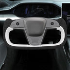 MEWANT Hand Stitched Tesla Model S Yoke Steering Wheel Cover Wrap for Tesla Model S 2021-2023 / Model X 2021-2023 Tesla Yoke Steering Wheel Accessories(3D Style)