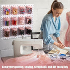 Unittype 20 Set Pegboard Organizer Accessories Peg Boards Jars with Lids Plastic Pegboards Bins Storage Containers Clear Peg 