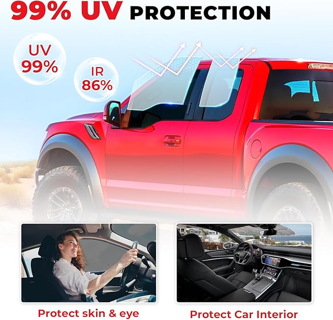 Car Window Tint Film-35% VLT Premium Cabon Tinting Roll | 20IN x 10FT| UV Shielding| Heat Resistance| Enhanced Privacy| Scratch Resistant| Professional Quality Window Tint Film for Auto