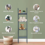 BARNWOODUSA Throw Blanket Ladder – Fully Assembled Reclaimed Wood – Rustic Decorative Ladder for Towels, Quilts, & More – Per