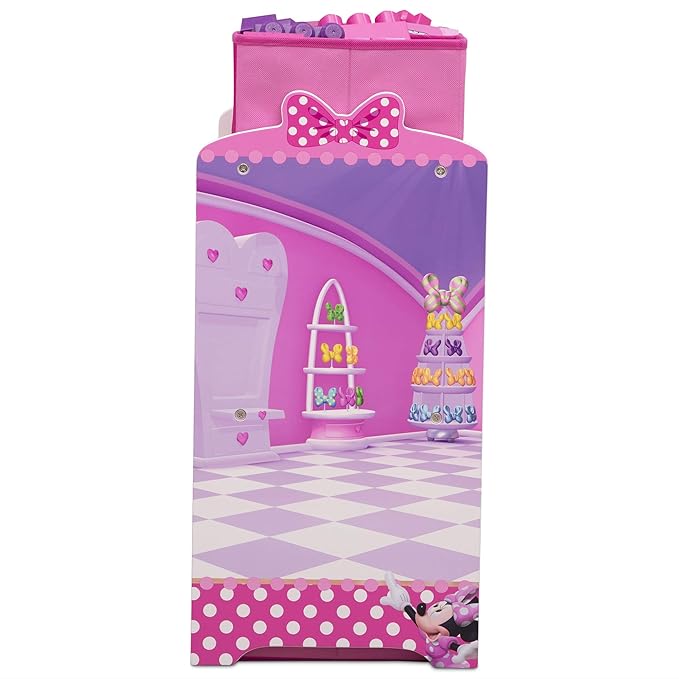 Delta Children Disney Minnie Mouse 6 Bin Design and Store Toy Organizer