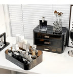 Makeup Organizer for Vanity, Large Desk Organizer with Stackable Drawers for Cosmetics, Skin Care, Lipsticks, Palette, Nail C