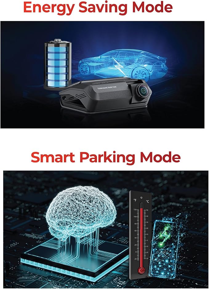 THINKWARE ARC900 2CH 4K HDR Dual Dash Cam Front and Rear - 4K+2K STARVIS 2, Super Night Vision 4.0, Low Power Parking Mode, 3