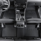 Floor Mats Set for 2022-2025 2026 Hyundai Tucson Gas (Not fit Hybrid), Full Coverage All Weather Floor Mats Cargo Mat with Backrest Protectors & Door Sill Guards for Tucson Accessories