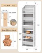 ULG 2-Pack Over-The-Door Organizer 5 Tiers, – Hanging Storage Organizer with 4 Mesh Side Pockets,Space Saving Closet Door Org