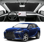 Custom Fit Windshield Sun Shade for Lexus RX 2023-2026, Blocks UV & Heat, Front Window Sunshade Accessories, Easy Fold & Store Keep Your Car Cooler