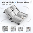 Veken 11 Set Compression Packing Cubes for Travel Essentials,Compressible Expandable Large Luggage Suitcase Organizer Bags fo