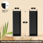 Black Silverware Organizer Small, 8 PCS Black Drawer Organizers, Stackable Tool Box Organizer for Garage Organization / 2 PCS