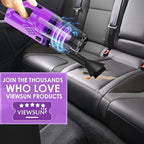 Viewsun 17PCS Car Cleaning Kit, Purple Car Interior Detailing Kit with High Power Handheld Vacuum, Detailing Brush Set, Winds