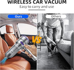 Car Vacuum Cleaner High Power - 22000PA Portable Car Vacuums 4 in 1 Compressed Air Duster & Blower Hand Held Vacuum Cordless 
