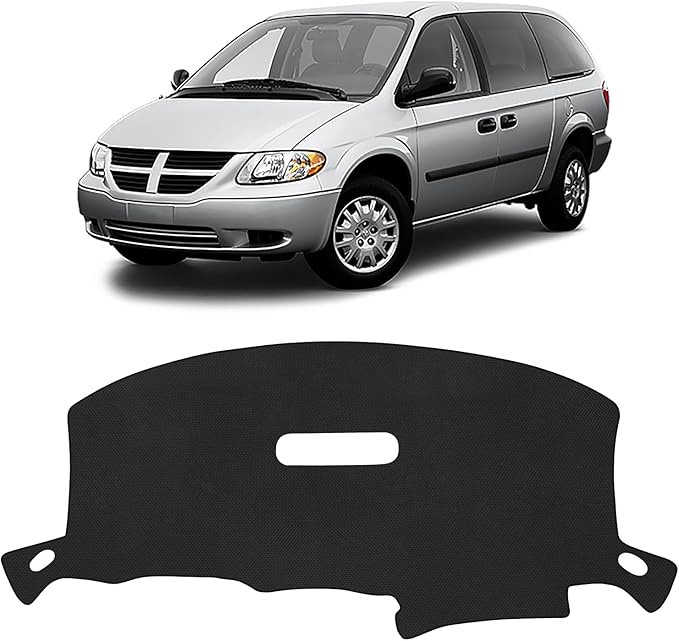 FIILINES Dash Cover for 2001-2007 Dodge Caravan/Grand Caravan, Dashboard Mat Accessories Dash Cover Sunshade Nonslip Mesh Pro