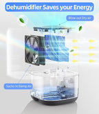 Dehumidifier, 35 OZ Small Dehumidifiers for Bedroom for Home, Quiet with Auto Shut Off, Dehumidifiers for Bedroom (280 sq.