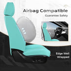 Coverado Car Seat Covers Full Set, Car Seat Protector Waterproof, Nappa Leather Car Seat Cushion, Seat Covers for Cars, Front