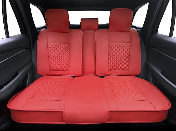 Elantrip Car Seat Cover Full Set Leather Car Seat Protector Universal fit for Most Cars SUVs and Trucks Water Proof Front and