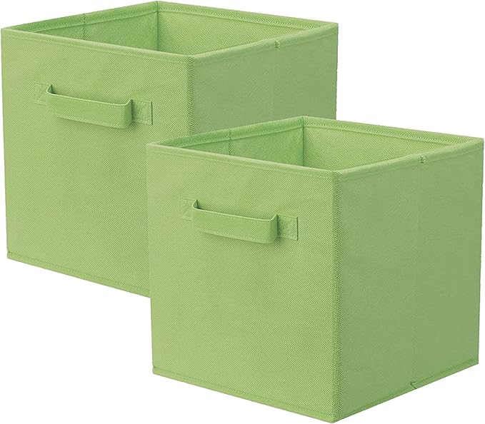 ShellKingdom Storage Bins, Foldable Fabric Storage Cubes And Cloth Storage Organizer Drawer For Closet And Toys Storage, 2 Pa