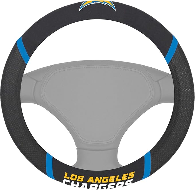 FANMATS NFL Unisex-Adult Embroidered Steering Wheel Cover