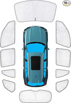KMF 10pcs Thicken Sun Shades Custom Fit for BMW X5 Accessories 2019-2025 2026, Full Car Window Covers Sunshade for Windshield Side Rear, UV Block Protecting Privacy for Car Camping Blackout Outdoor