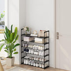 Calmootey 6-Tier Shoe Rack, Tall Large Capacity 30 Pairs Shoes Storage Organizer, Stackable Wide Shoe Shelf for Entryway, Hal