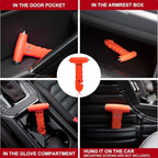 Car Safety Hammer 2-Pack, Auto Emergency Escape Hammer with Window Breaker and Seat Belt Cutter, Striking Red Emergency Escap