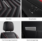 Nappa Leather Car Seat Covers Front Seats, Car seat Protector, Waterproof Car Seat Cushion, Universal Automotive Seat Covers 