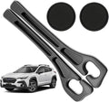Car Seat Gap Filler Organizer Compatible with Subaru Crosstrek Accessories Seat Gap Plug Blocker with Storage Slot Non-Slip Car Cup Holder Coaster Black