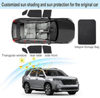 Front Side Half Window Shade Foldable Custom Fit for Hon-da Pilot SUV 2025 2026 Car Window Shades for Side Window Sun Shade UV Protection Heat Insulation for Camping Sleeping 6PCS