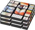 DIMJ Drawer Organizer Clothes, 28Pack Dresser Organizer, Foldable Closet Organizers and Storage, Fabric Dresser Bins, Drawer 