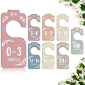 Wooden Baby Closet Dividers for Baby Clothes Organizer,Colorful Baby Closet Organizer For Nursery Decor,Baby Clothes Dividers