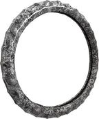 Wood Grain Steering Wheel Cover - Comfortable Grip, Artistic Design, Easy to Install, Universal Fit for Cars, Trucks, Vans & SUVs (White)