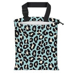 Car Trash Bag Large Hanging Can for Back of Seat, Cute Waterproof Car Garbage Bag for Vehicle, Travelling, Outdoor Cute Blue Black Leopard