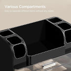 HBlife Makeup Organizer for Vanity with Brush Holder, Cologne Organizer for Men, Large Bathroom Countertop Cosmetic Organizer