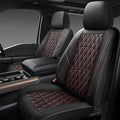 NS YOLO Leather Car Seat Covers,Universal Fit for Most Cars,SUVs and Sedans,Waterproof Luxury Leatherette Cushions, 2 Seats P