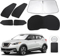 TINGLU Window Shades for Nissan Kicks 2018-2024 6PCS Accessories Side Full Windows Windshield Sun Shade Sun UV Rays & Privacy Protection for Camping,Napping,and Relaxing
