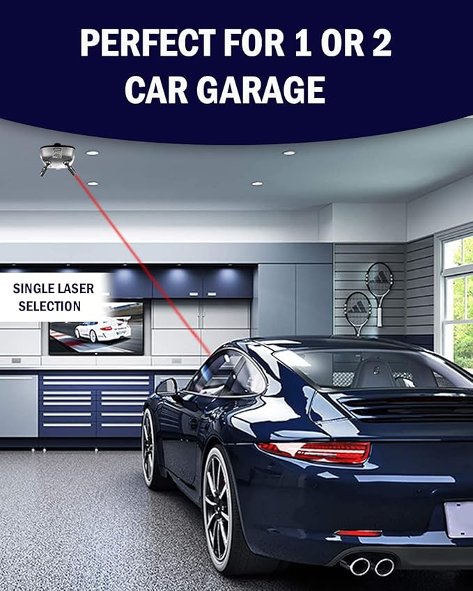 VaygWay Garage Parking Assist Dual Laser Guide –Wide Angle Sensor Parking Garage Assist Dual Laser Guide – Automotive Hi-Tech Professional 360 Degree Adjustable