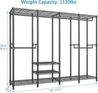 VIPEK V40C Covered Clothes Rack Heavy Duty Clothing Rack with Cover, Custom Freestanding Closet Portable Wardrobe Closet for 