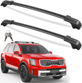 KINGGERI 330LBS All Aluminum Roof Rack Cross Bars Fit for Kia Telluride X-PRO X-LINE 2023 2024 2025 (with Raised Side Rails), Lockable Roof Rails Crossbars Rooftop Cargo Luggage Rails Kayak Canoe