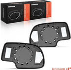 A-Premium 2-PC Driver and Passenger Side Non-Heated Mirror Glass with Backing Plate Compatible with Chevrolet Silverado 1500 Classic, Tahoe, Avalanche 2500 & GMC Sierra 3500, Yukon & Cadillac Escalade