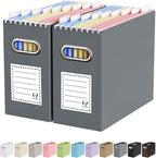 Oterri Cardboard File Organizer Box for Hanging File Folders Letter Size,File Box for Computer Desk,File Cabinet,Working Home