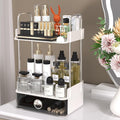 Bathroom Counter Organizer, 2 Tiered Organizer Countertop with Drawer, Makeup and Skincare Storage for Vanity, Desktop, Bathr
