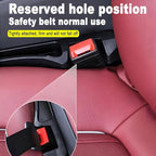 2 Pack Upgrade TPU Universal Dual Car Seat Gap Filler with Hooks, 4 in 1 Black Car Gap Plug Seat Fillers with Hook Odorless for Cars SUV, Console Side Gap Storage Organizer with Charge Cable Hole