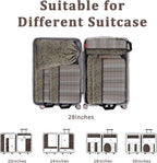 U+U 6 Set Compression Packing Cubes - Ultralight Travel Organizers with Laundry Bag, Space-Saving Suitcase Organizer, Expanda