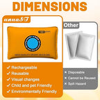 unuaST 100g Rechargeable Desiccant Pack for Storage, Reusable Color-Indicating Silica Gel Desiccant Packet, Dehumidifier Bag