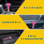 8PCS Car Window Breaker, Pink Window Breaker Seatbelt Cutter, Car Safety Hammer with One Second Emergency Glass Hammer, Safet